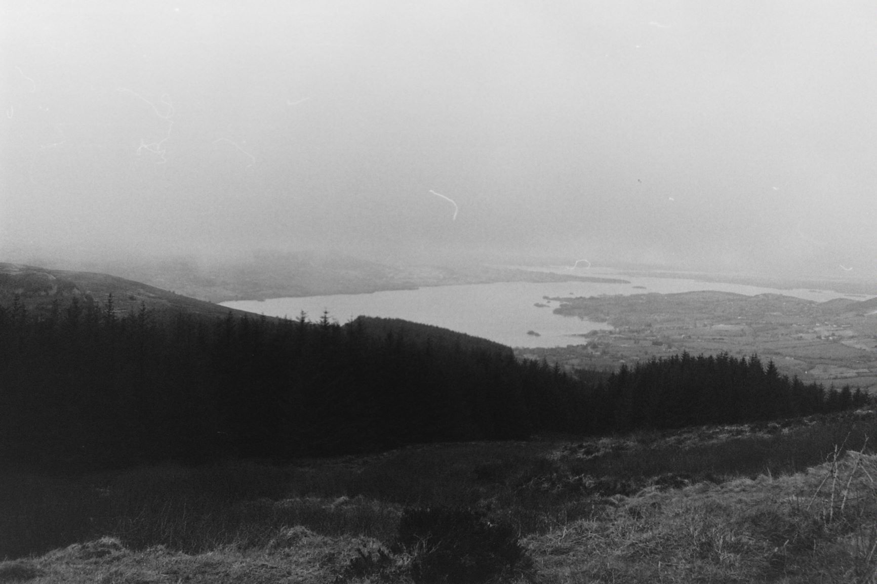 Partially clouded view of Lough Derg